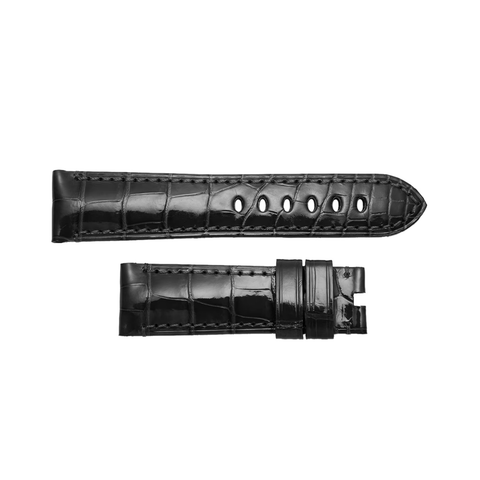 Panerai Alligator Black Tone On Tone 24/22mm-Panerai Alligator Black Tone On Tone 24/22mm - MX000L7J