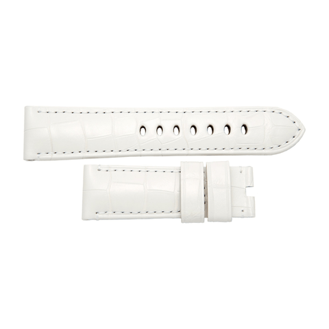 Panerai Alligator White 24/22mm-Panerai Alligator White 24/22mm - MX0090SW