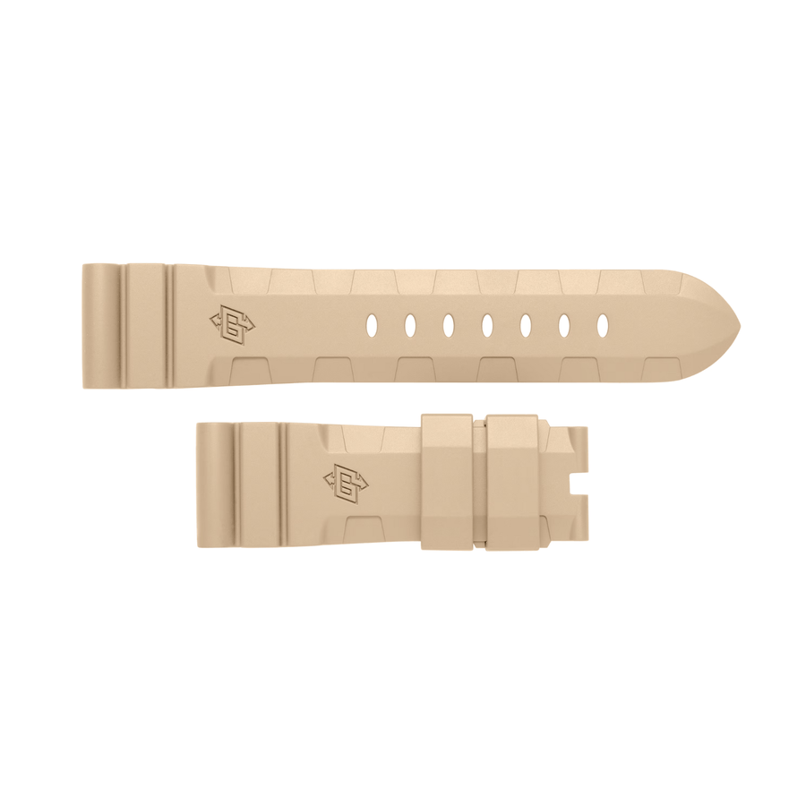 Panerai Caoutchouc Beige Strap 24/22mm - MXE0R2F9