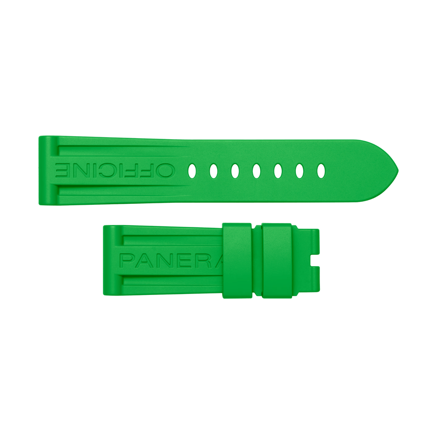 Panerai Caoutchouc Light Green Strap 24/22mm - MXE0SK9M
