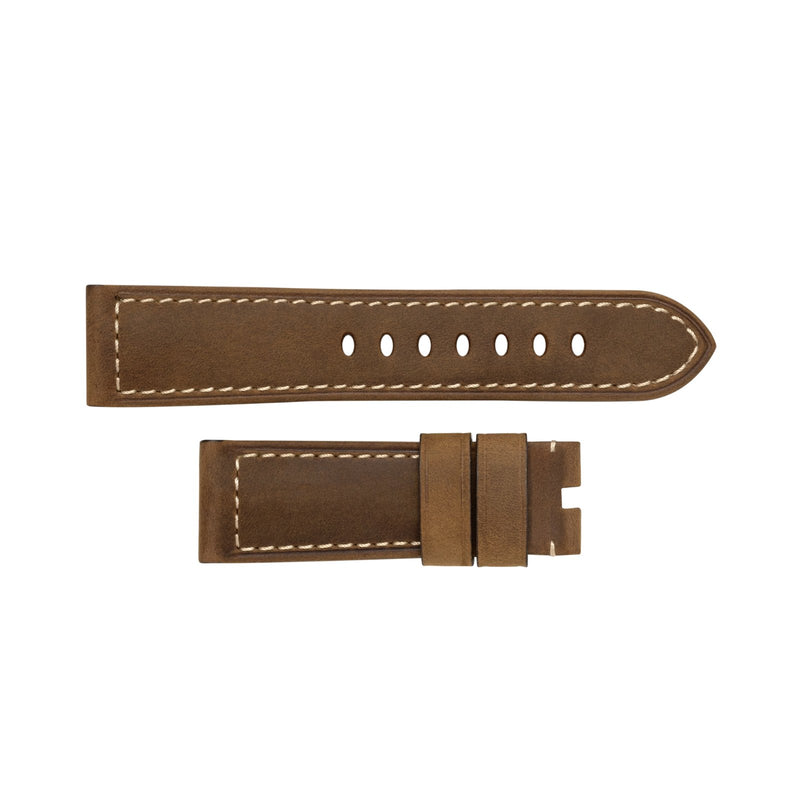 Panerai Dark Brown Leather Strap 26/22-Panerai Dark Brown Leather Strap 26/22 - MX0075FH