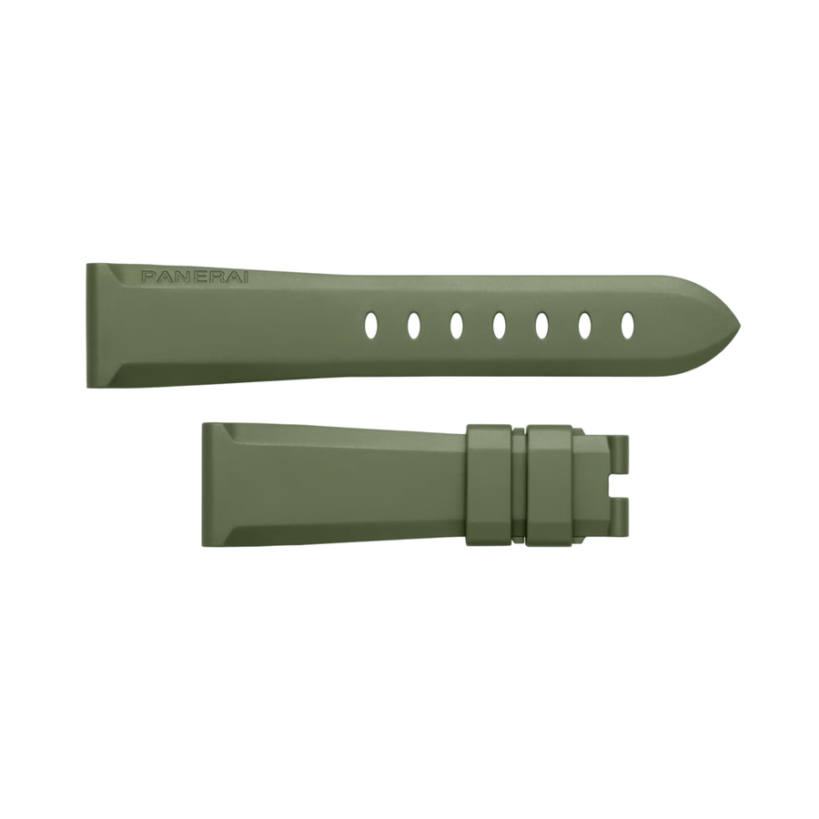 Panerai Green Rubber Strap 20/18mm QR - MXE0PLWZ