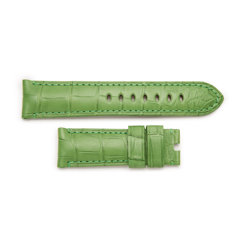 Panerai Green Tone on Tone Alligator Strap 22/20mm-Panerai Green Tone on Tone Alligator Strap 22/20mm - MX0081VF