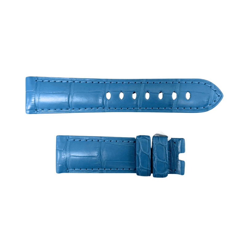 Panerai Light Blue Alligator Strap 22/20mm-Panerai Light Blue Alligator Strap 22/20mm - MX0081TS