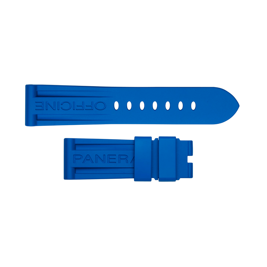 Panerai Light Blue Rubber Strap 22/20mm QR - MXE0JLP6