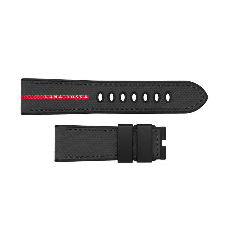 Panerai Luna Rossa Bi-Material Grey Strap 22/18mm QR-Panerai Luna Rossa Bi - Material Grey Strap 22/18mm QR - MXE0N2T0