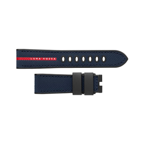 Panerai Luna Rossa Blue Bi-Material Strap 24/22mm-Panerai Luna Rossa Blue Bi - Material Strap 24/22mm - MXE0M16P