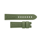 Panerai Military Green Rubber Strap 22/20mm QR-Panerai Military Green Rubber Strap 22/20mm QR - MXE0JLNM