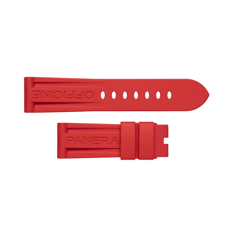 Panerai Red Rubber Strap 22/20mm QR-Panerai Red Rubber Strap 22/20mm QR - MXE0QK4F