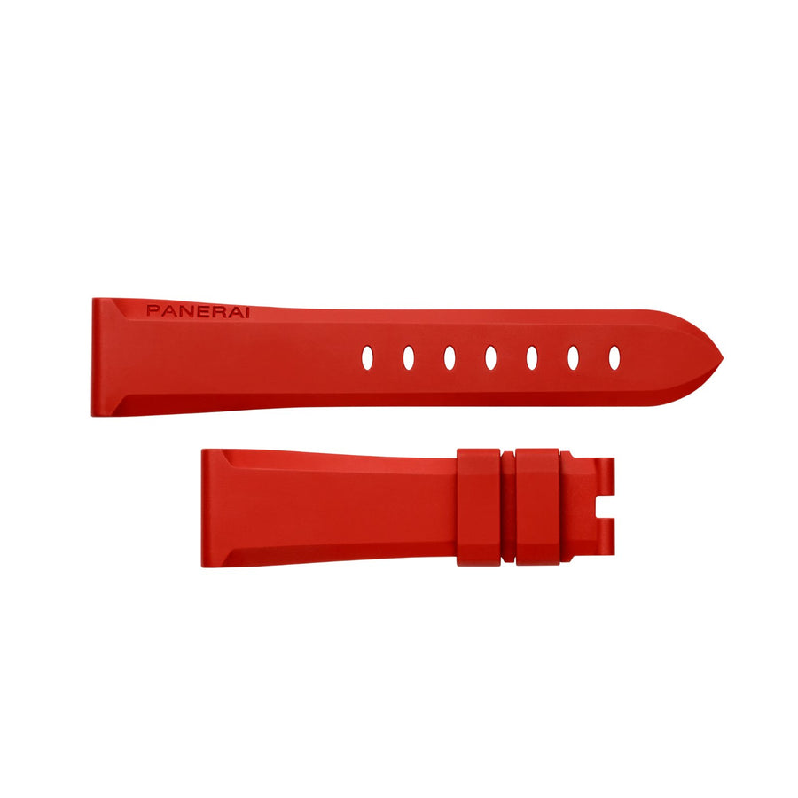 Panerai Red Rubber Strap 20/18mm QR - MXE0PLXM