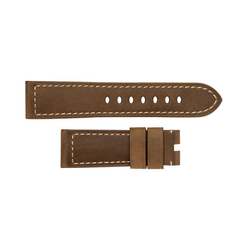 Panerai Scamosciato Dark Brown Beige 26/22mm-Panerai Scamosciato Dark Brown Beige 26/22mm - MX00744J