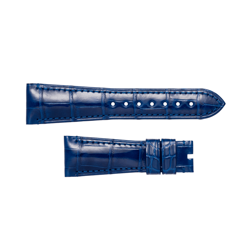 Panerai Shiny Blue Alligator Strap 24/18mm-Panerai Shiny Blue Alligator Strap 24/18mm - MXE0MX2F