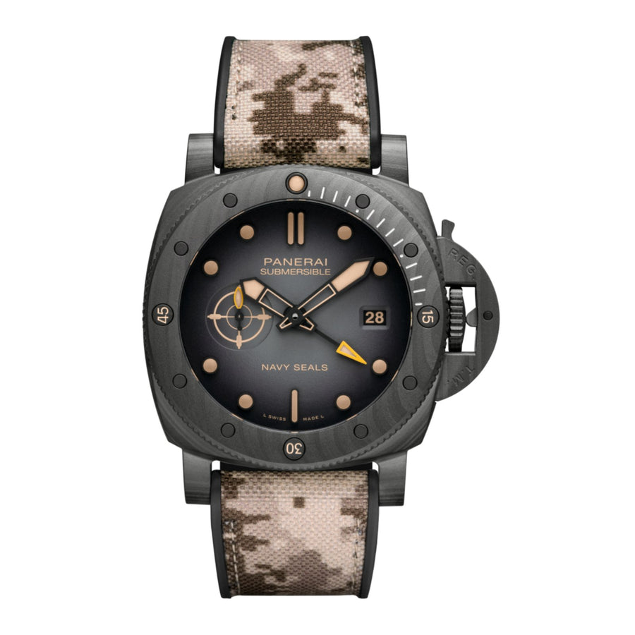 Panerai Submersible QuarantaQuattro GMT Navy SEALs Carbotech™ - PAM01513