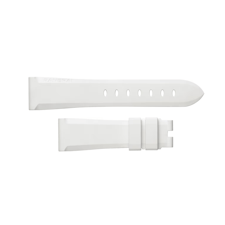 Panerai White Rubber Strap 20/18mm QR - MXE0PLX1
