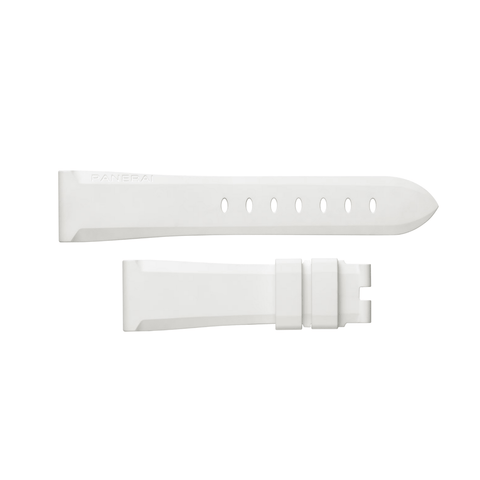 Panerai White Rubber Strap 22/18mm-Panerai White Rubber Strap 22/18mm - MXE0PLXB
