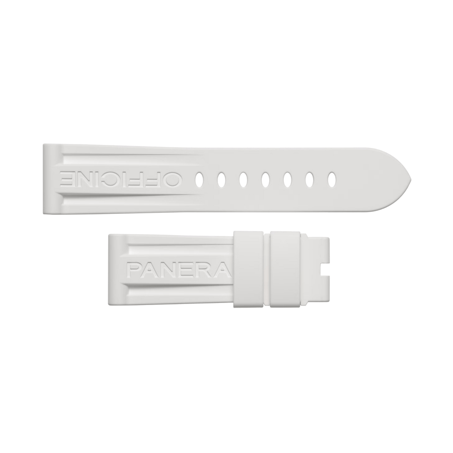 Panerai White Rubber Strap 22/20mm QR - MXE0QK3V