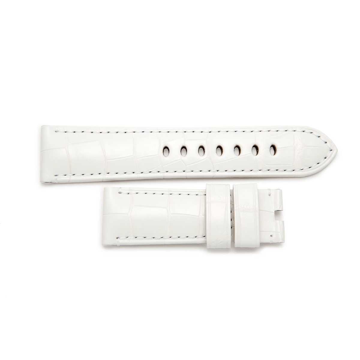 Panerai White Tone on Tone Alligator Strap 22/20mm - MX0090T9