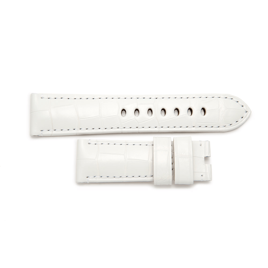Panerai White Tone on Tone Alligator Strap 22/20mm - MX0090T9