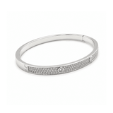 Pave Diamond Bezel Station Halfway Bangle-Pave Diamond Bezel Station Halfway Bangle - DBMKD00943