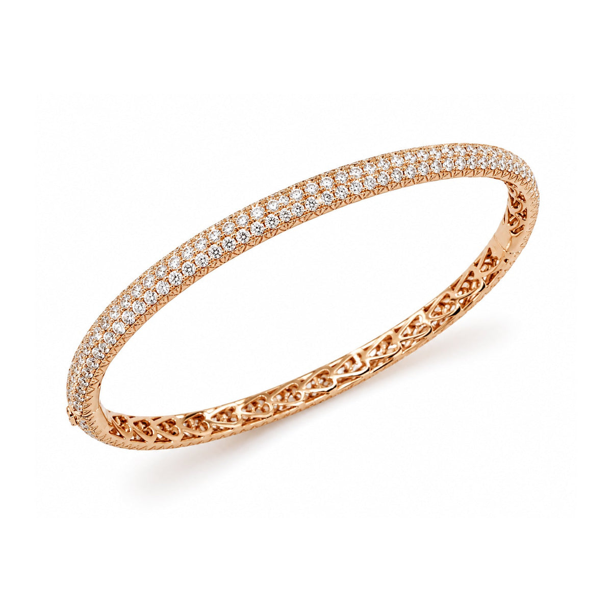 Pave Diamond Eternity Bangle