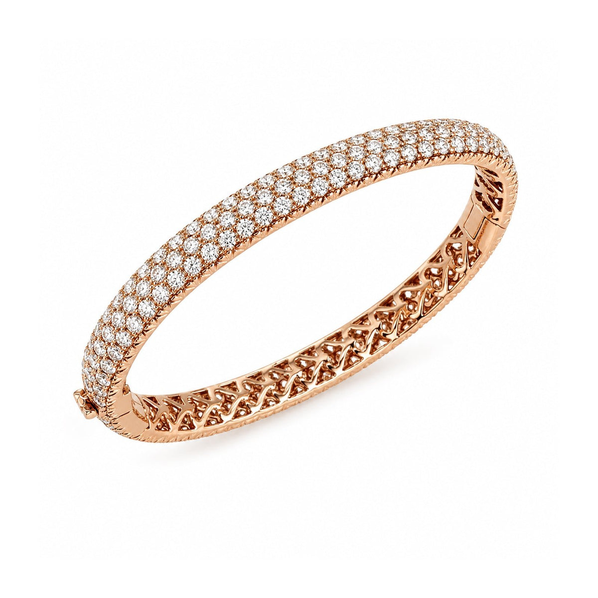 Pave Diamond Eternity Bangle
