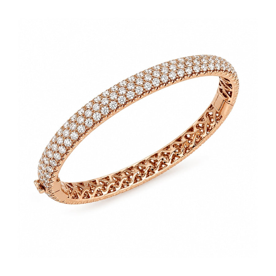 Pave Diamond Eternity Bangle
