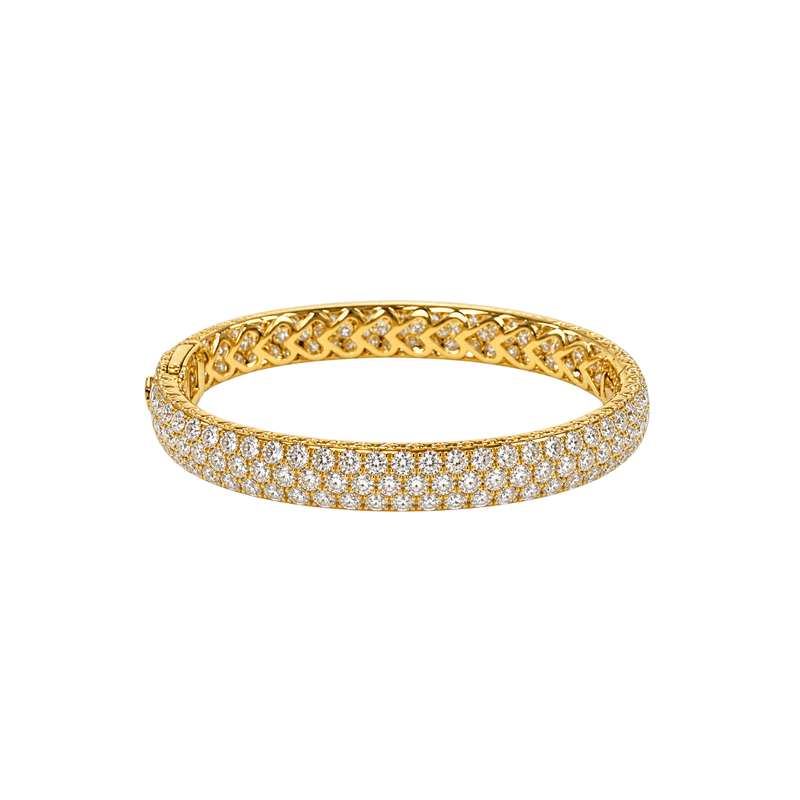 Pave Diamond Eternity Bangle-Pave Diamond Eternity Bangle - DBTIJ02543