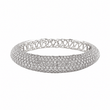 Pave Diamond Halfway Bangle-Pave Diamond Halfway Bangle