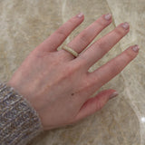 Pave Diamond Halfway Ring-Pave Diamond Halfway Ring - DRTIJ03677