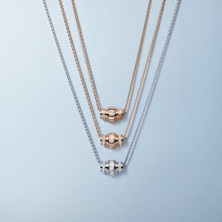 Possession "Decor Palace" pendant in 18K rose gold set with one Possession-set brilliant-cut diamond (approx. 0.09 ct).