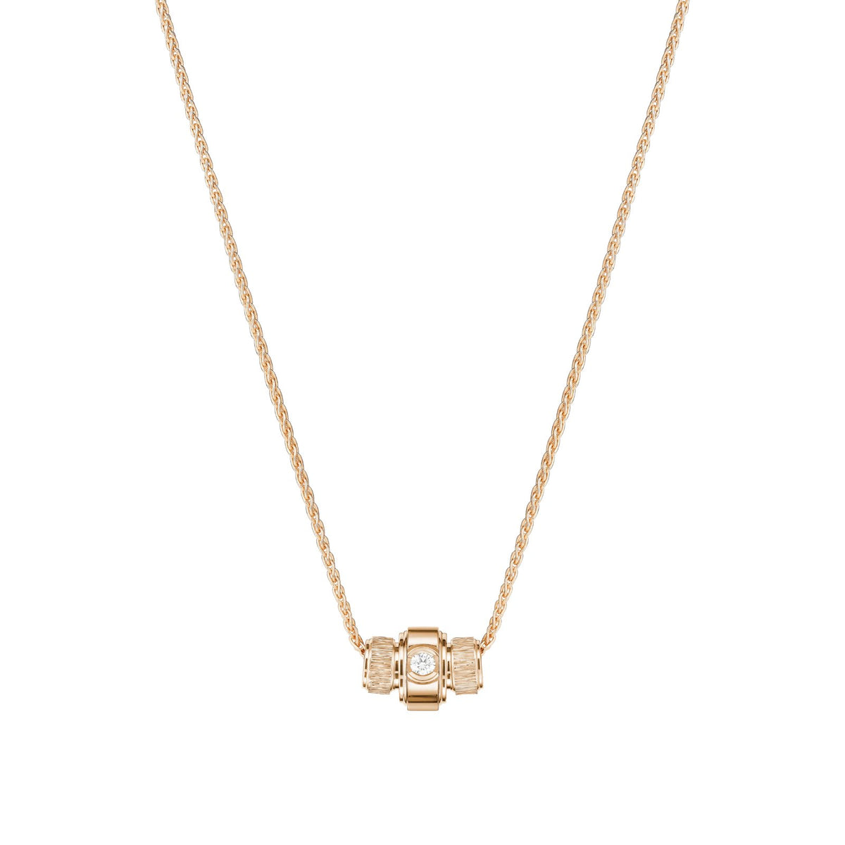 Possession "Decor Palace" pendant in 18K rose gold set with one Possession-set brilliant-cut diamond (approx. 0.09 ct).