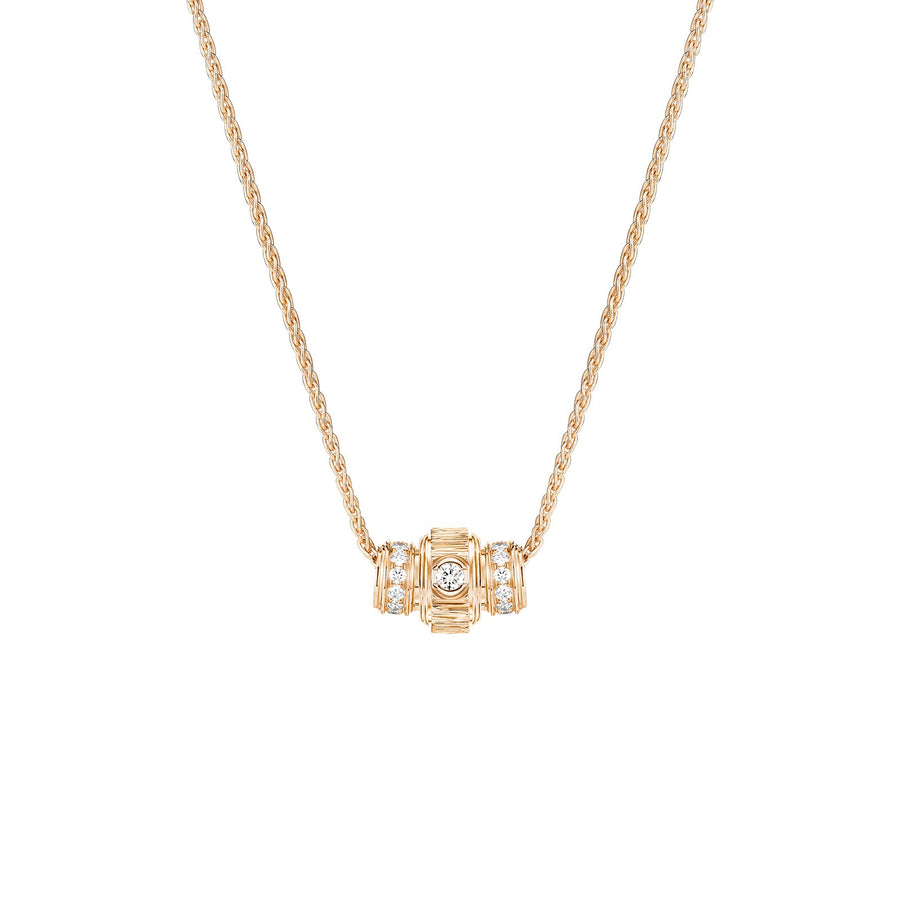 Possession "Decor Palace" pendant in 18K rose gold set with 24 brilliant-cut diamonds (approx. 0.43 ct) and one Possession-set brilliant-cut diamond (approx. 0.09 ct).