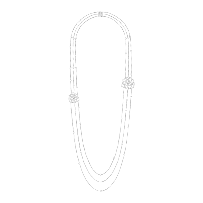 Piaget Rose Diamond Long Necklace-Piaget Rose Diamond Long Necklace G37UB200
