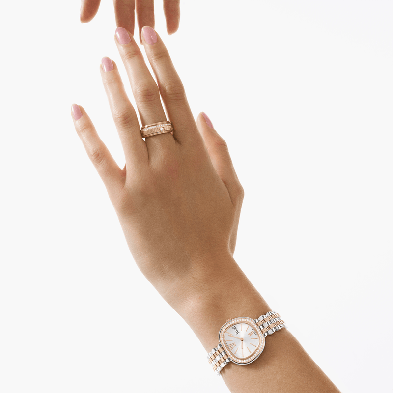 Piaget Sixtie Steel Rose Gold Watch-Piaget Sixtie Steel Rose Gold Watch - G0A51301