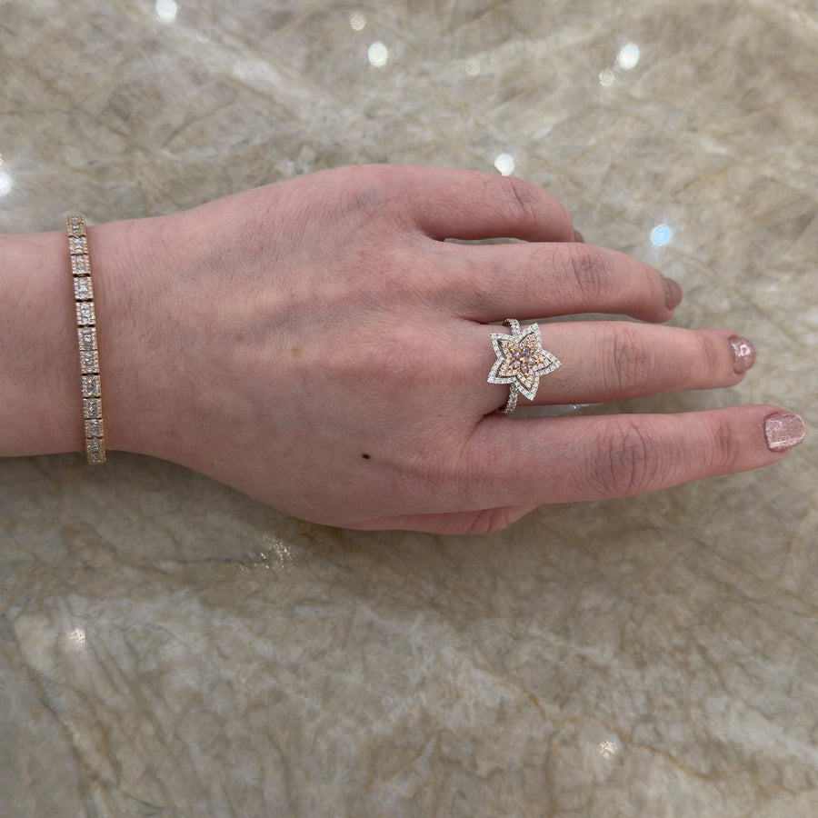 Pink Diamond Line Bracelet - DBUJD00422