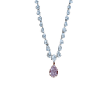 Pink Diamond Pear-shaped Pendant Necklace-Pink Diamond Pear-shaped Pendant Necklace DNNOV00299