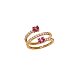 Pink Sapphire Diamond Ring-Pink Sapphire Diamond Ring SRTIJ02384