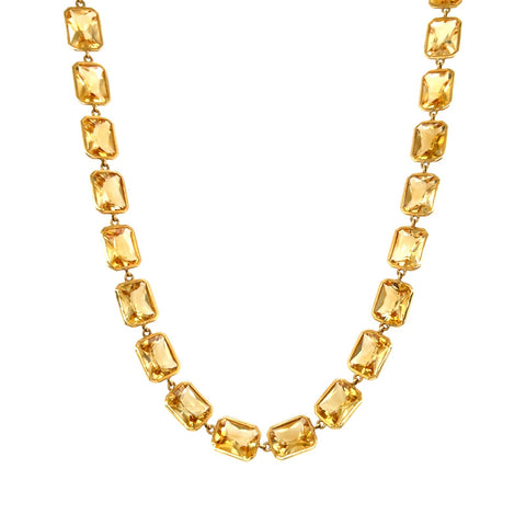 Piranesi Pietra Emerald Cut Chain Necklace-Piranesi Pietra Emerald Cut Chain Necklace - N5999 - 79