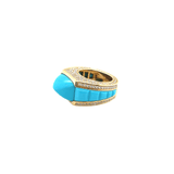 Piranesi Turquoise Diamond Ring-Piranesi Turquoise Diamond Ring - R4631 - 8