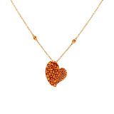 Piranesi Wave Heart Medium Necklace-Piranesi Wave Heart Medium Necklace - N6088 - 48