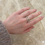 Platinum and Rose Gold Eternity Diamond Ring-Platinum and Rose Gold Eternity Diamond Ring - DRJCK00082