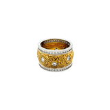 Platinum and Yellow Gold Diamond Ring-Platinum and Yellow Gold Diamond Ring - DRARM00166