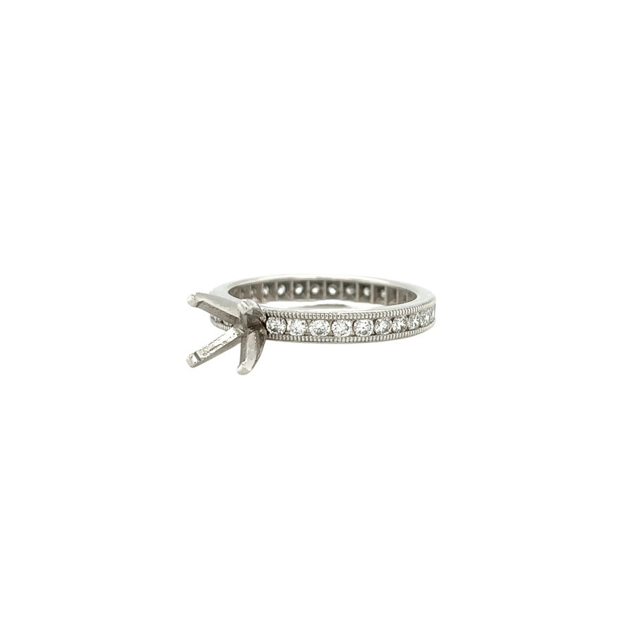 Platinum Diamond Mounting Ring - DMARM00037