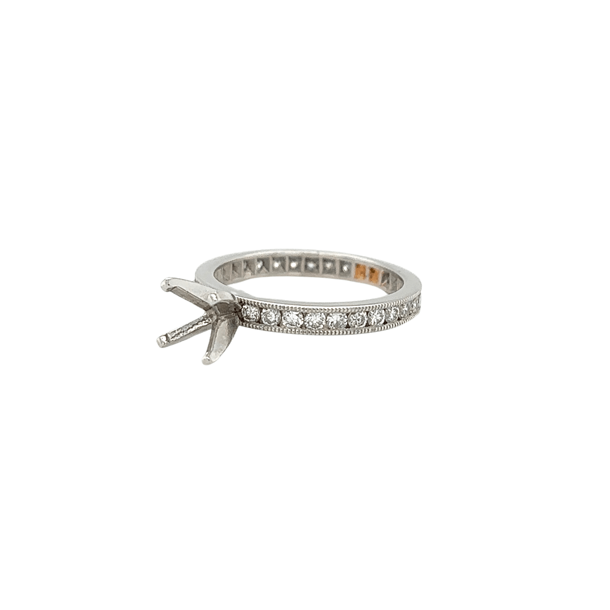 Platinum Diamond Mounting Ring - DMARM00046