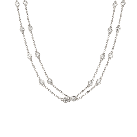 Platinum Diamond Station Chain-Platinum Diamond Station Chain DNUJD00661