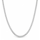 Platinum Diamond Tennis Necklace 9.63 CT-Platinum Diamond Tennis Necklace 9.63 CT