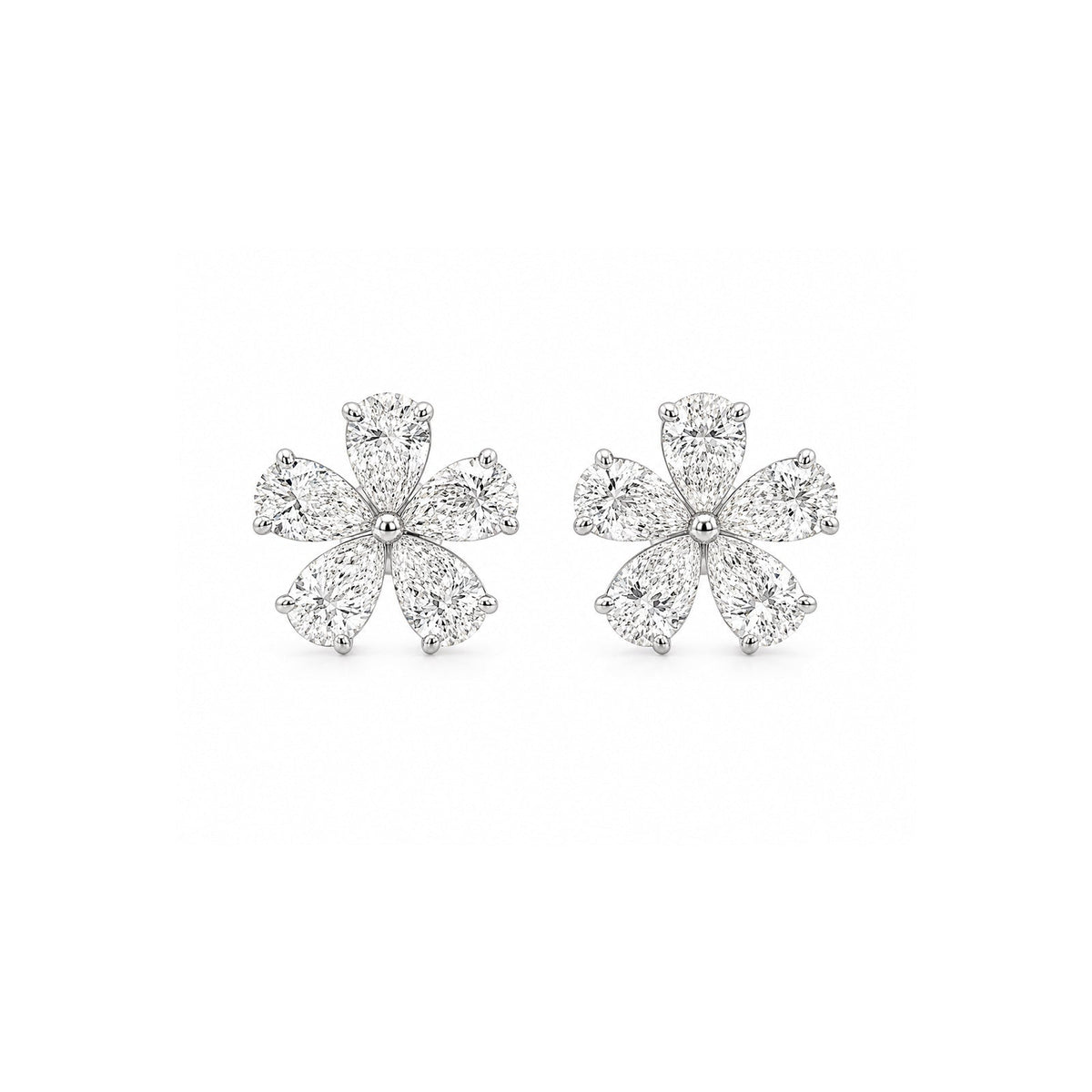 Flower Diamond Studs