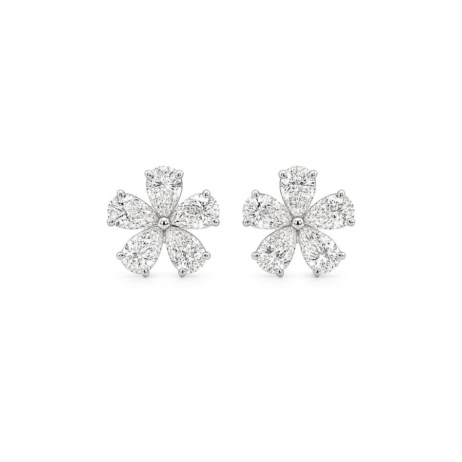 Flower Diamond Studs