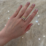 Platinum Rose Gold Colored Diamonds Cluster Ring-Platinum Rose Gold Colored Diamonds Cluster Ring - DRDEH00046