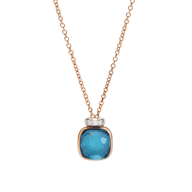 Pomellato Nudo Mini Necklace with Pendant-Pomellato Nudo Mini Necklace with Pendant - PCC5020 - O6WHR - DB0TL